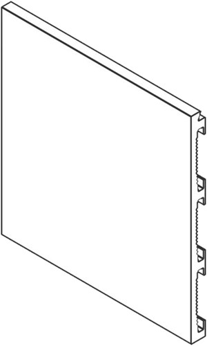 Xinnix vlakwandige plint - 3 meter