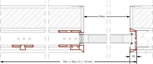 Xinnix X5D WALL schuifdeursysteem - dubbele beplating-2