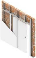 Xinnix X5D WALL schuifdeursysteem - dubbele beplating