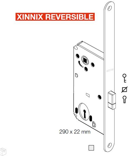 Xinnix magneetslot vrij/bezet - grote voorplaat-2