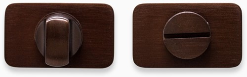 Xinnix toilet vrij/bezet rozet serie 001 - Bruin - 40 mm